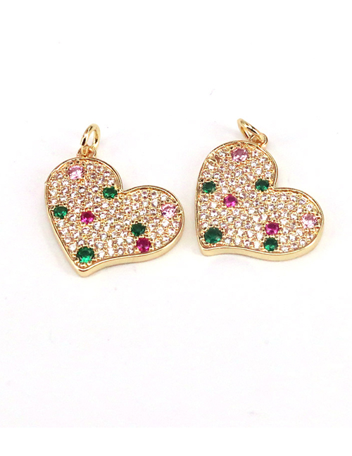 Fashion Gold Color Copper Gold Plated Heart Jewelry Accessories