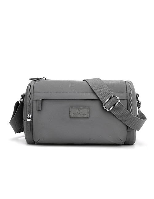 Fashion Grey Oxford Cloth Large Capacity Messenger Bag