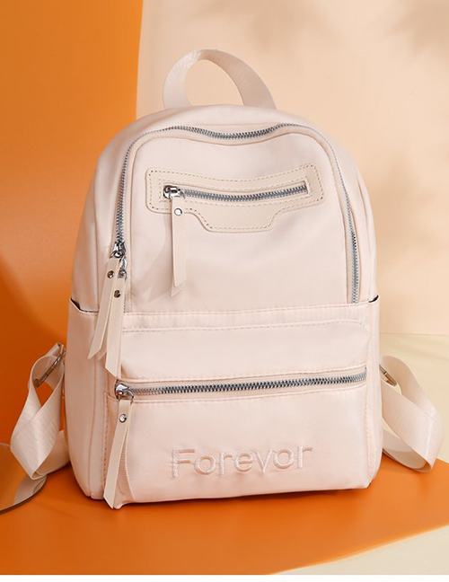 Fashion Off White Nylon Shoulder Bag Large Capacity
