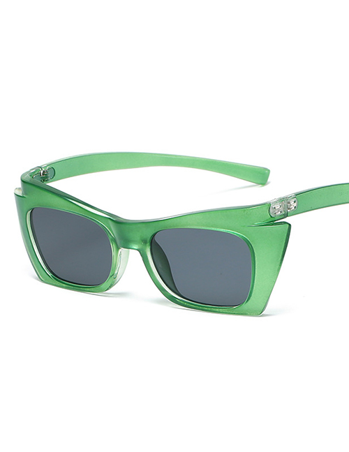 Fashion C02 Green Pc Small Box Cat's Eye Sunglasses