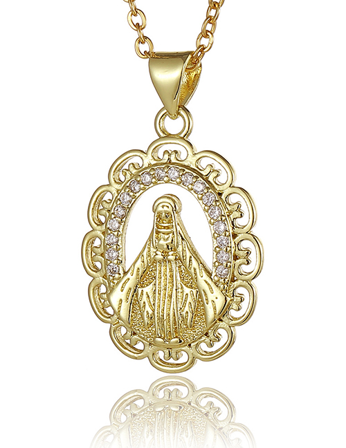 Fashion B Copper Plating Virgin Mary Necklace