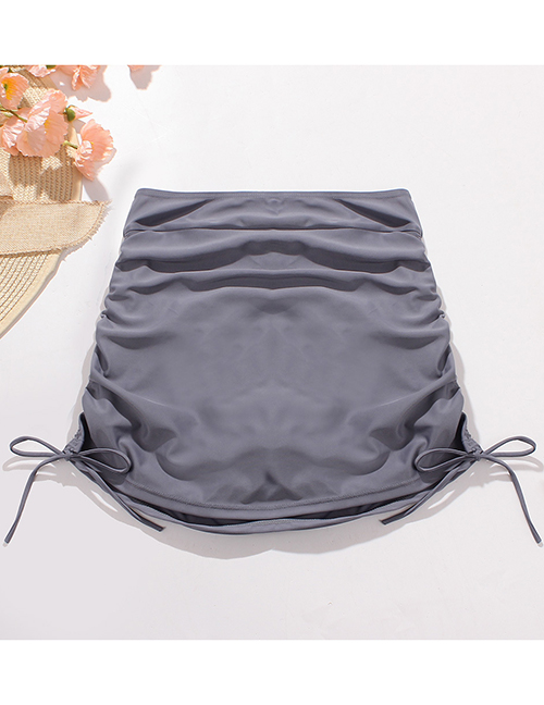 Fashion Grey Nylon Squeezing Line With A Skirt