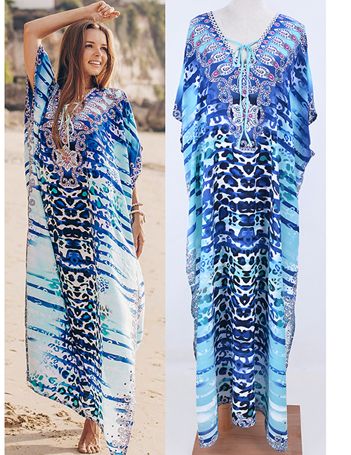 Fashion 9# Rayon Print Sun Blouse