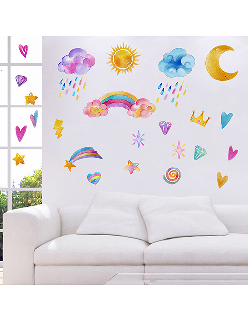 Fashion 30*90cm Pvc Rainbow Unicorn Wall Sticker