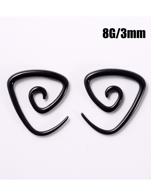 Fashion 3mm Acrylic Triangle Pierced Stud Earrings