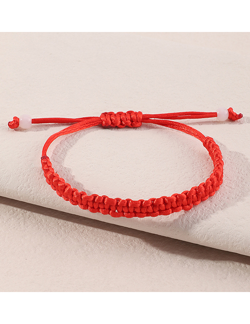 Fashion Red Cord Braided Pull Bracelet