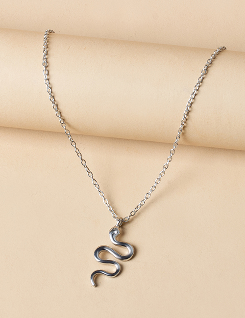 Fashion Silver Alloy Snake Necklace
