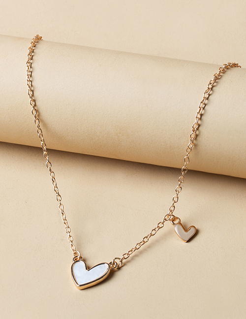 Fashion Gold Alloy Heart Necklace
