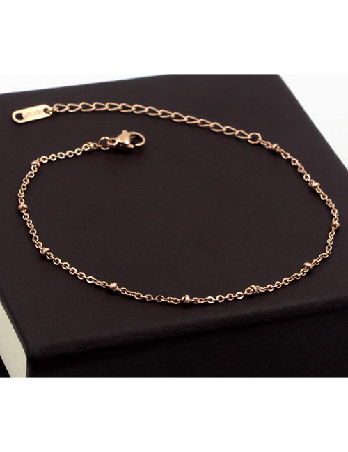 Fashion Rose Gold - Bracelet Titanium Steel Geometric Chain Bracelet