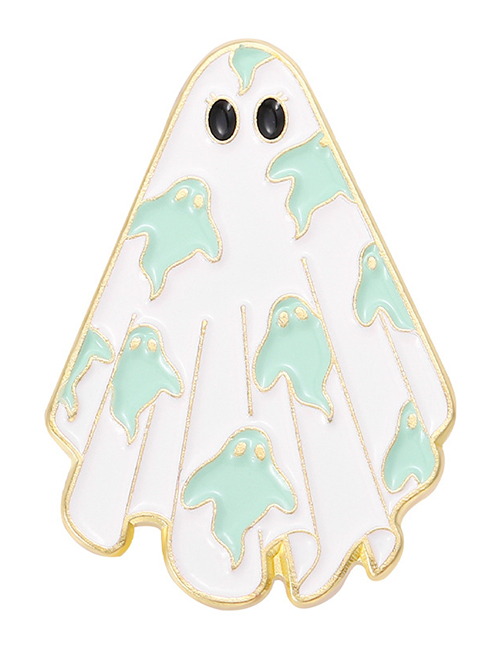 Fashion 5# Alloy Cartoon Dripping Oil Little Ghost Paint Brooch