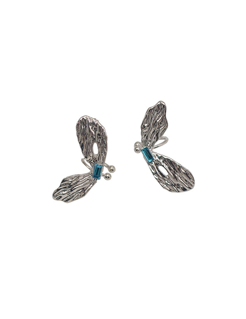 Fashion A Pair Of Ear Clips Alloy Geometric Butterfly Wing Ear Cuff