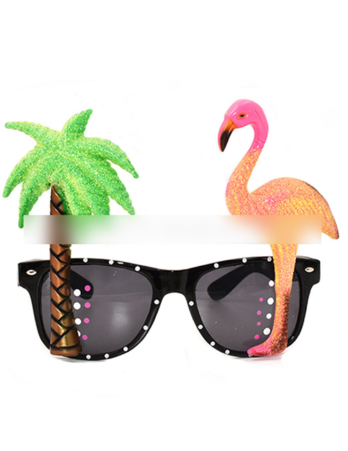 Fashion Coconuts And Flamingos Abs Coconut Flamingo Sunglasses