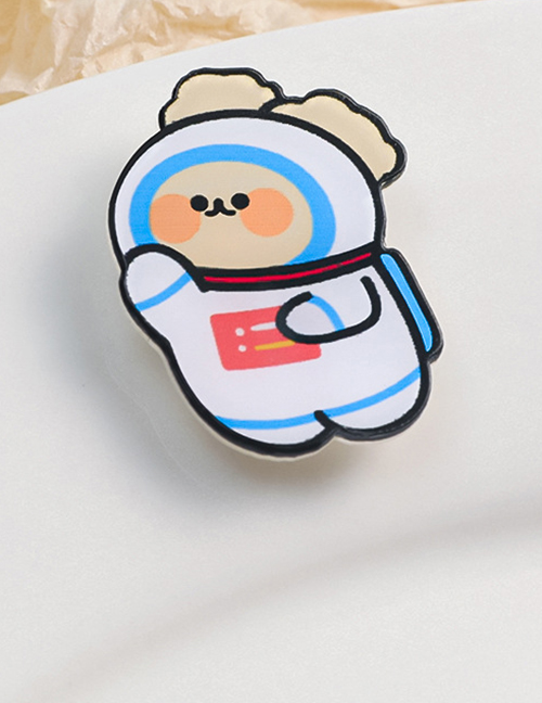 Fashion Bunny Astronaut Acrylic Cartoon Brooch