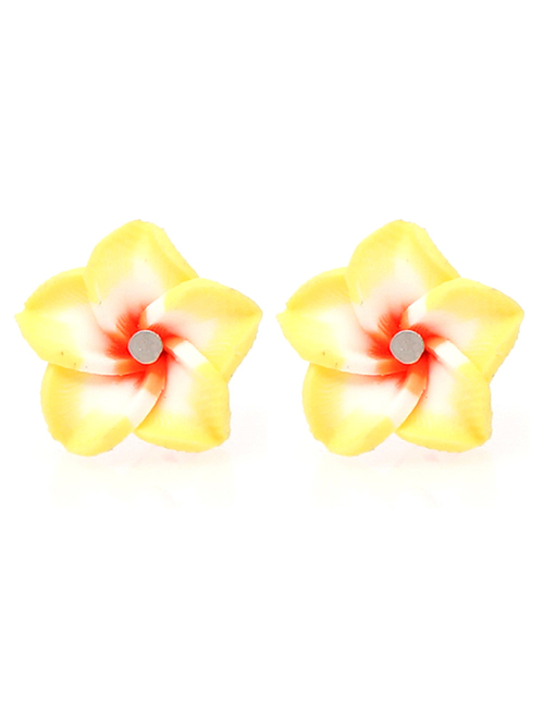 Fashion 19# Geometric Flower Stud Earrings