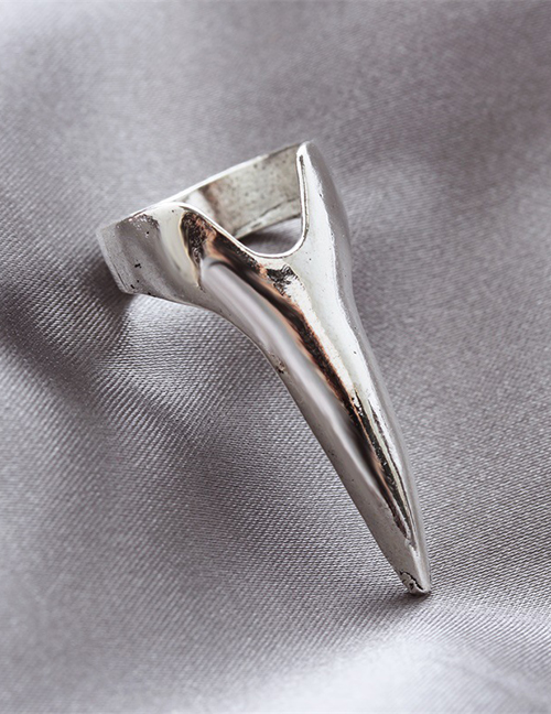 Fashion Silver Alloy Geometric Nail Ring