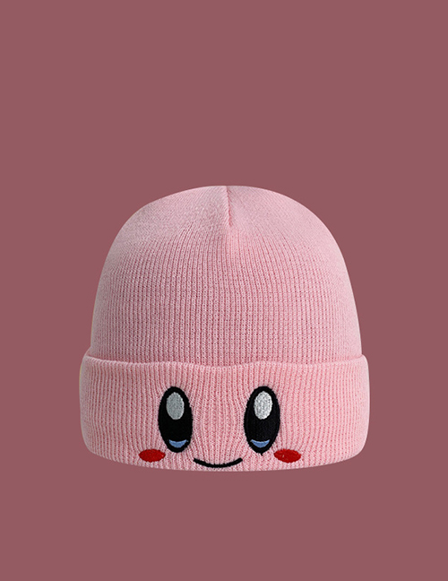 Fashion A-28 Star Kirby Hat - Pink Cartoon Knitted Pullover Hat