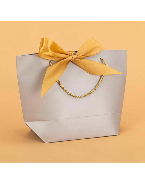 Fashion Grey King Paper Knotted Large Capacity Gift Bag