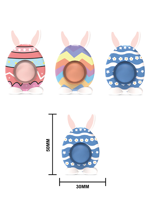 Fashion 1409 Rabbit Bubble Plastic Cartoon Geometric Press Toy