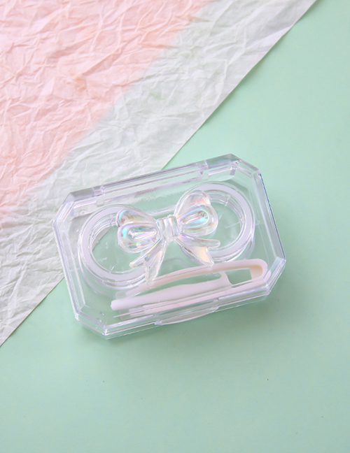 Fashion Corner Model-colorful Bow Plastic Bow Contact Lenses Box