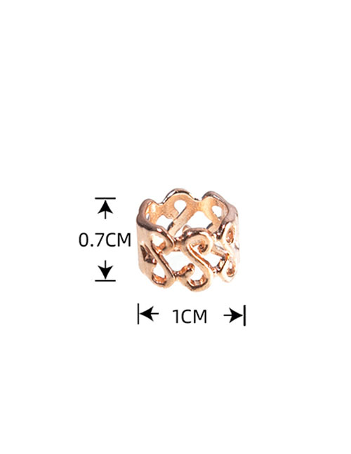 Fashion Rose Gold Single M4101 Alloy Coil Spring Snake Hair Buckle
