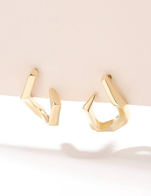 Fashion 11# Alloy Geometric C-shaped Earrings