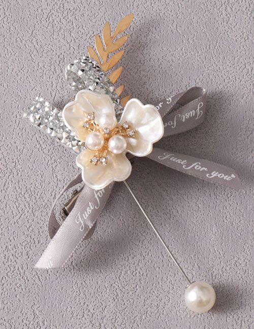 Fashion Corsage 215 Alloy Pearl Flower Corsage