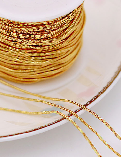 Fashion 1.5mm Snake Chain Real Platinum (5 Yards Minimum Batch) Pure Copper Chain Jewelry Accessories