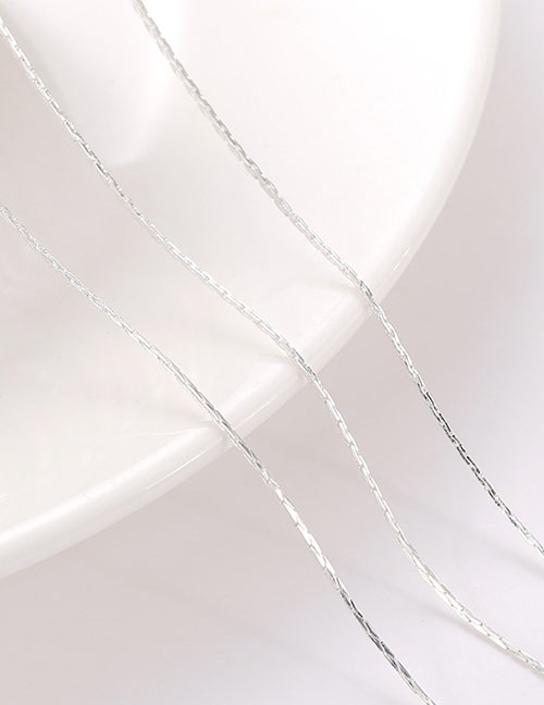 Fashion Silver-covered Gold-covered Color-preserving Gold Wire Chain With A Diameter Of About 0.65mm Per Meter Price (2 Yards Minimum Batch) Copper Clad Gold Snake Bone Chain Jewelry Accessories