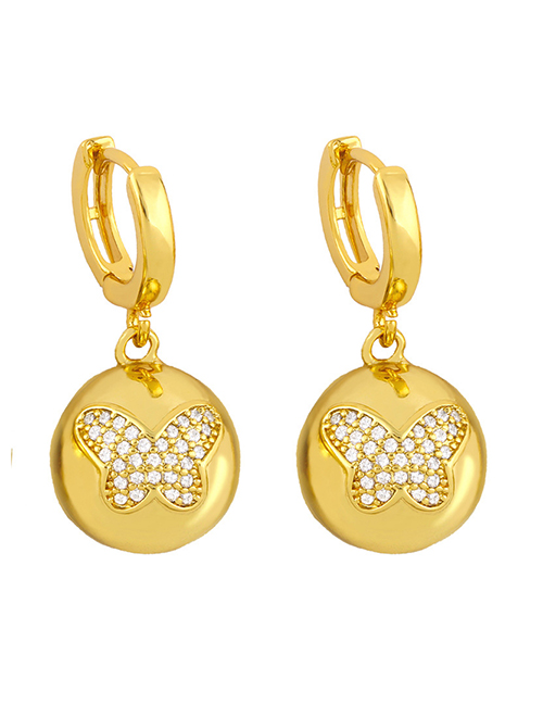 Fashion Butterfly Stars Moon Balls Diamonds Butterfly Love Heart Geometric Earrings