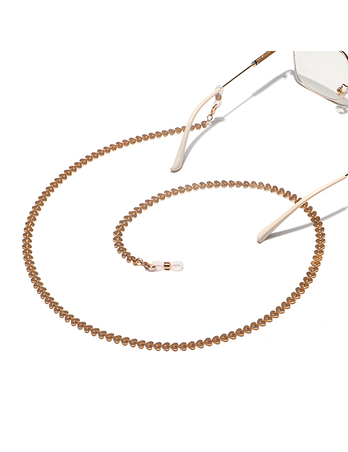 Fashion Golden Handmade Copper Peach Heart Chain Glasses Chain