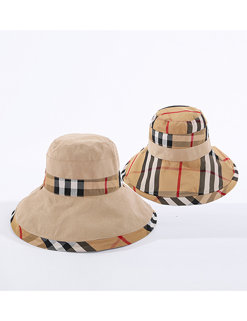 Fashion Beige Babago Color Matching Double-sided Fisherman Hat