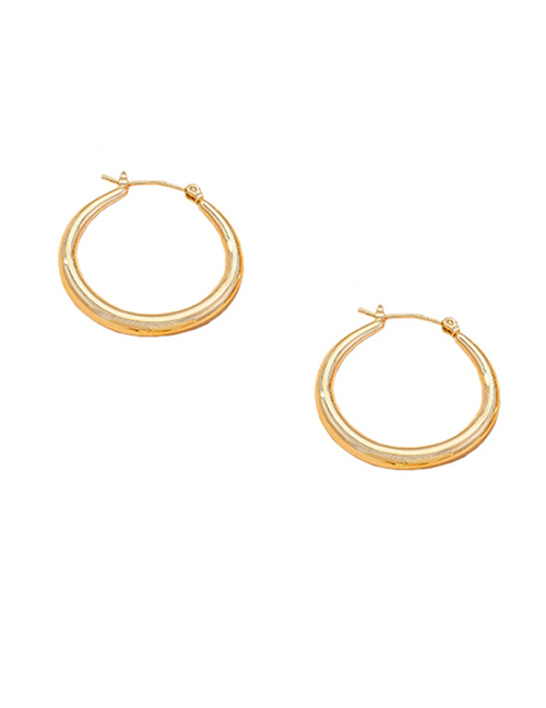 Fashion Thick Circle Geometric Alloy Circle Earrings