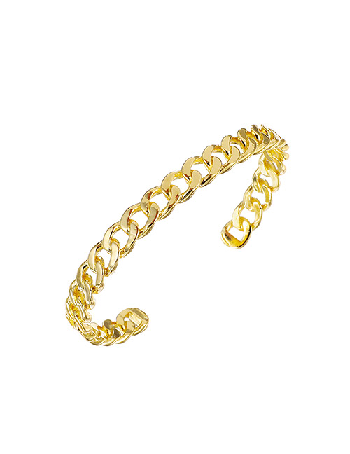 Fashion Golden Copper Chain Bracelet