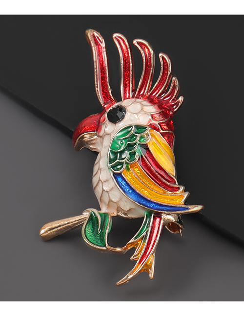 Fashion Parrot Alloy Dripping Parrot Brooch
