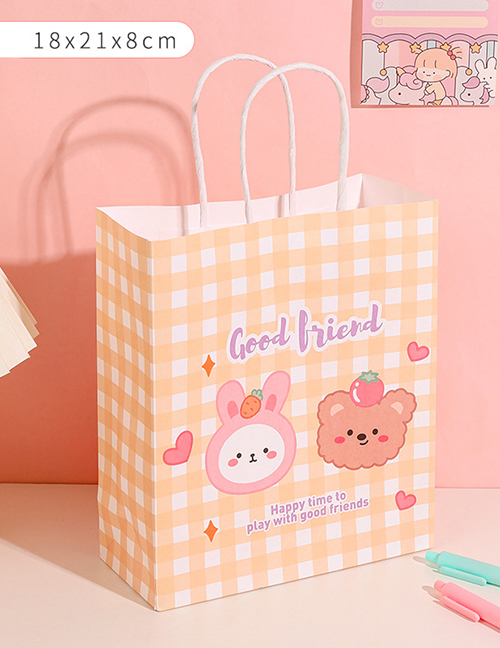 Fashion Bear Rabbit Avatar Printed Animal Large Portable Paper Gift Bag