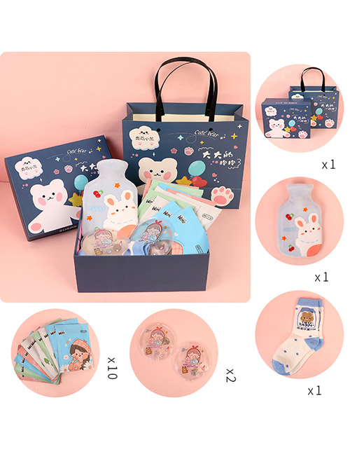 Fashion 7-piece Bear Surprise Birthday Gift With Silicone Print
