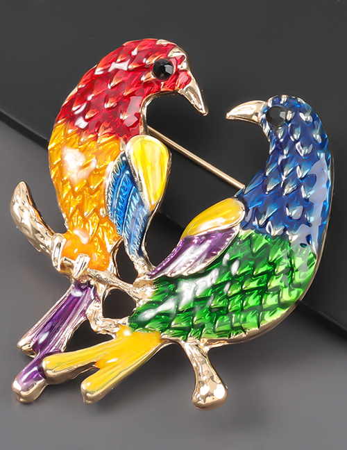 A Pair Of Birds A Pair Of Alloy Bird Brooches