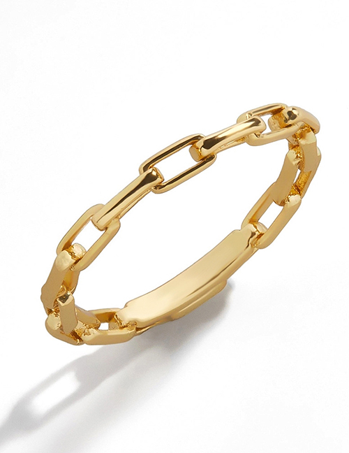 Fashion Number 7 Thin Chain Alloy Hollow Ring