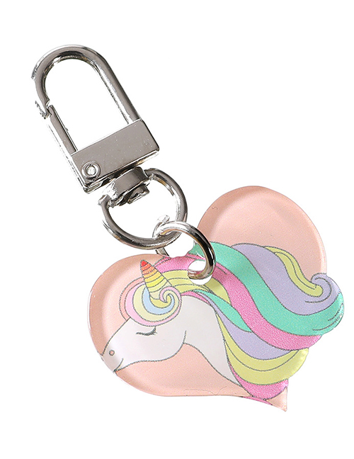 Fashion Loving Unicorn Cartoon Bear Bunny Acrylic Keychain Pendant