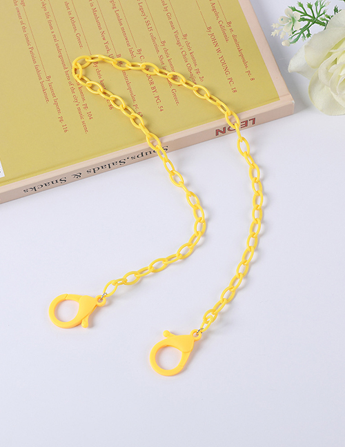 Fashion Yellow Acrylic Chain Glasses Chain