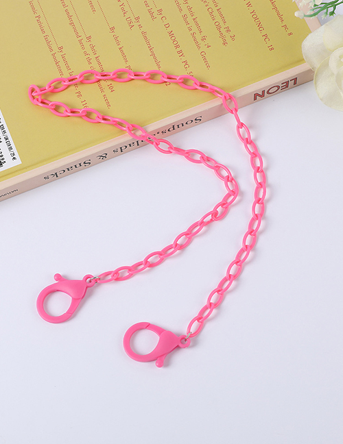 Fashion Rose Red Acrylic Chain Glasses Chain