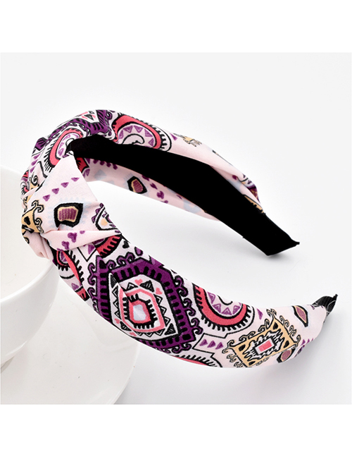 Fashion Pink Pattern Fabric Headband