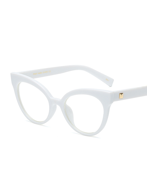 Fashion C5 White/transparent There Is A Lens Frame With Myopia Glasses