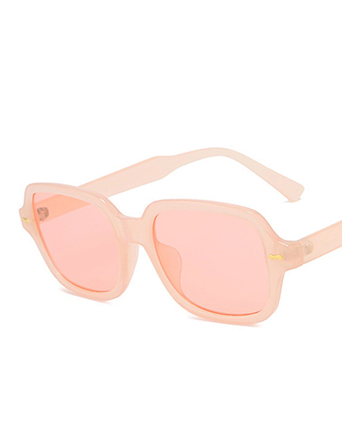 Fashion Powder Frame Powder Rice Nail Square Sunglasses