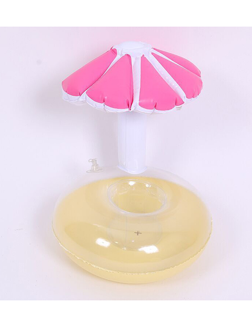Fashion Mushroom Umbrella Cup Holder Pink Pvc Inflatable Flower Beverage Cup Holder
