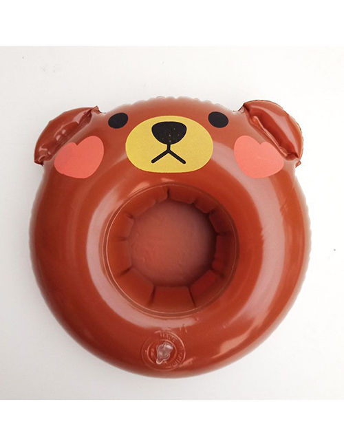 Fashion Brown Bear Cup Holder Pvc Inflatable Bear Drink Cup Holder