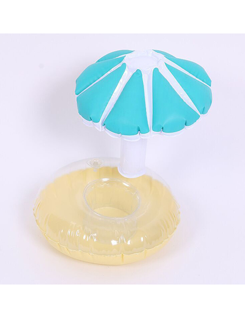 Fashion Mushroom Umbrella Cup Holder Green Pvc Inflatable Flower Beverage Cup Holder