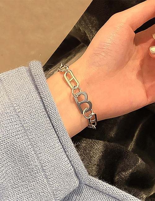 Fashion Silver B Letter Bracelet