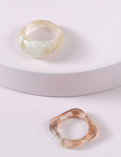 Fashion Suit Resin Acrylic Ring