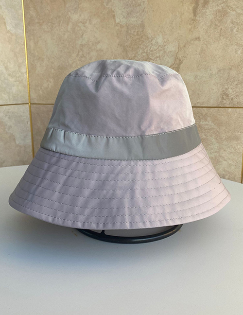Fashion Gray Reflective Fisherman Hat